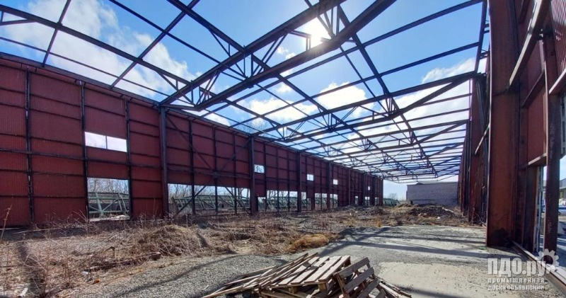 Каркас прямостенного ангара 24-96-12 м.