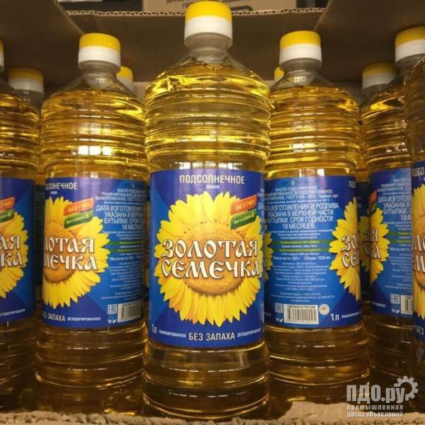 Масло подсолнечное Золотая семечка оптом